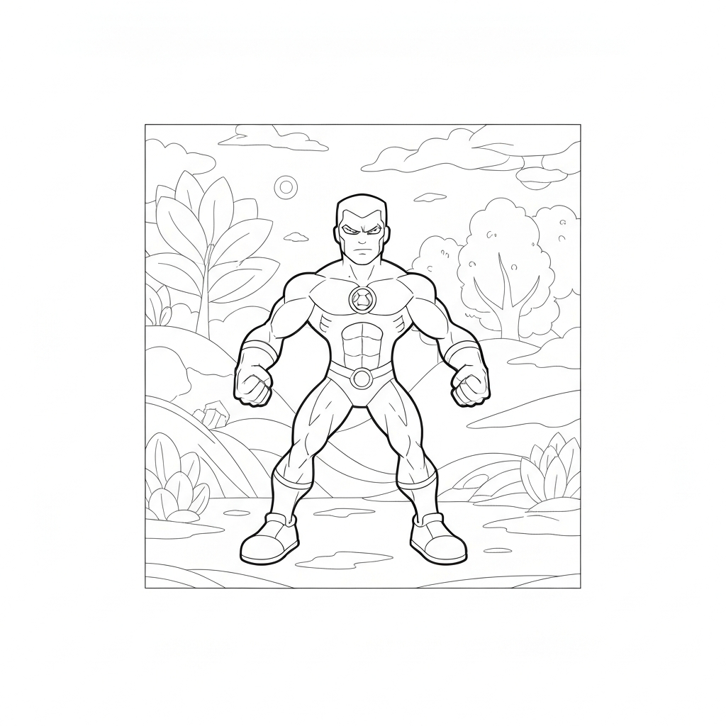 ben ten family coloring page