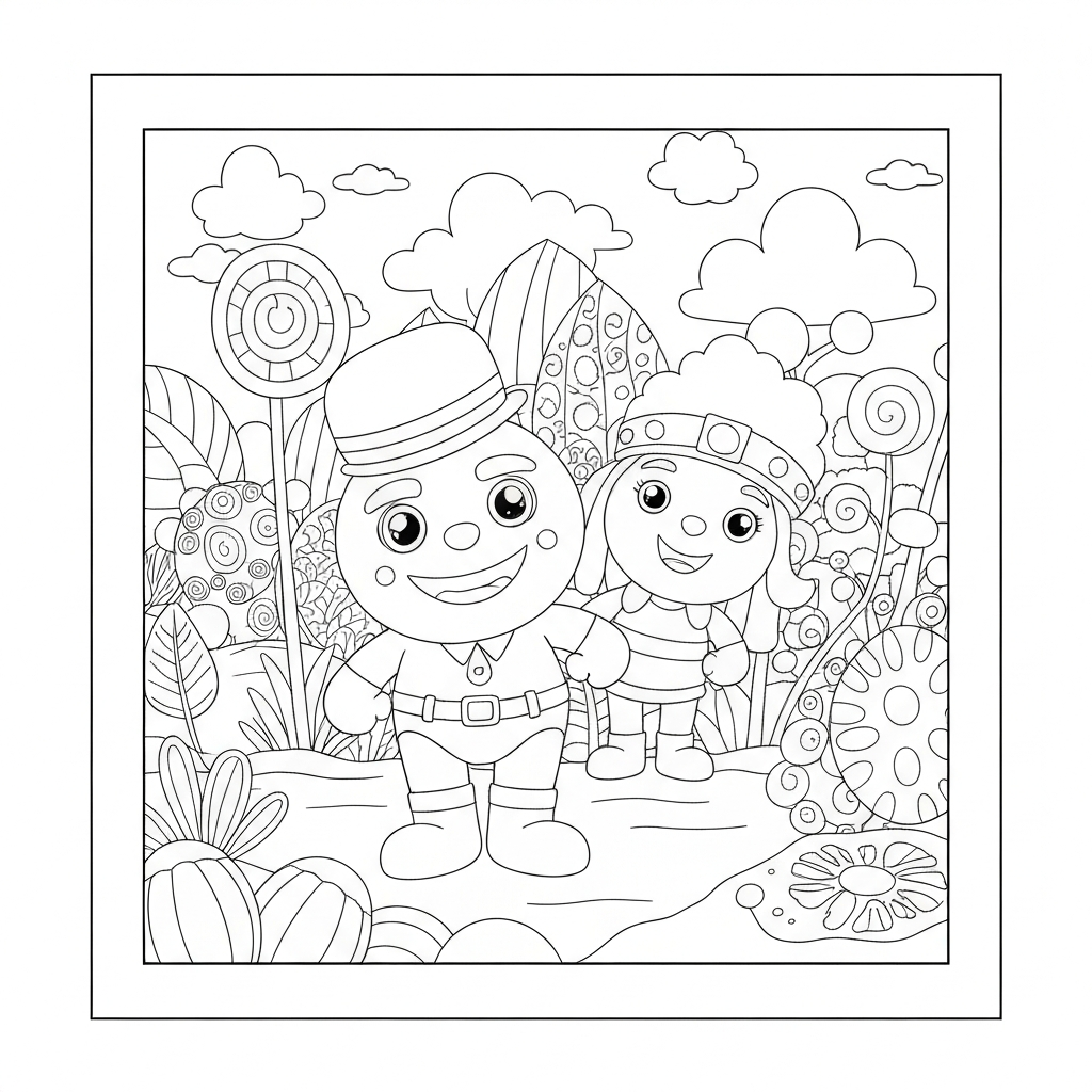 bingo decorative coloring page