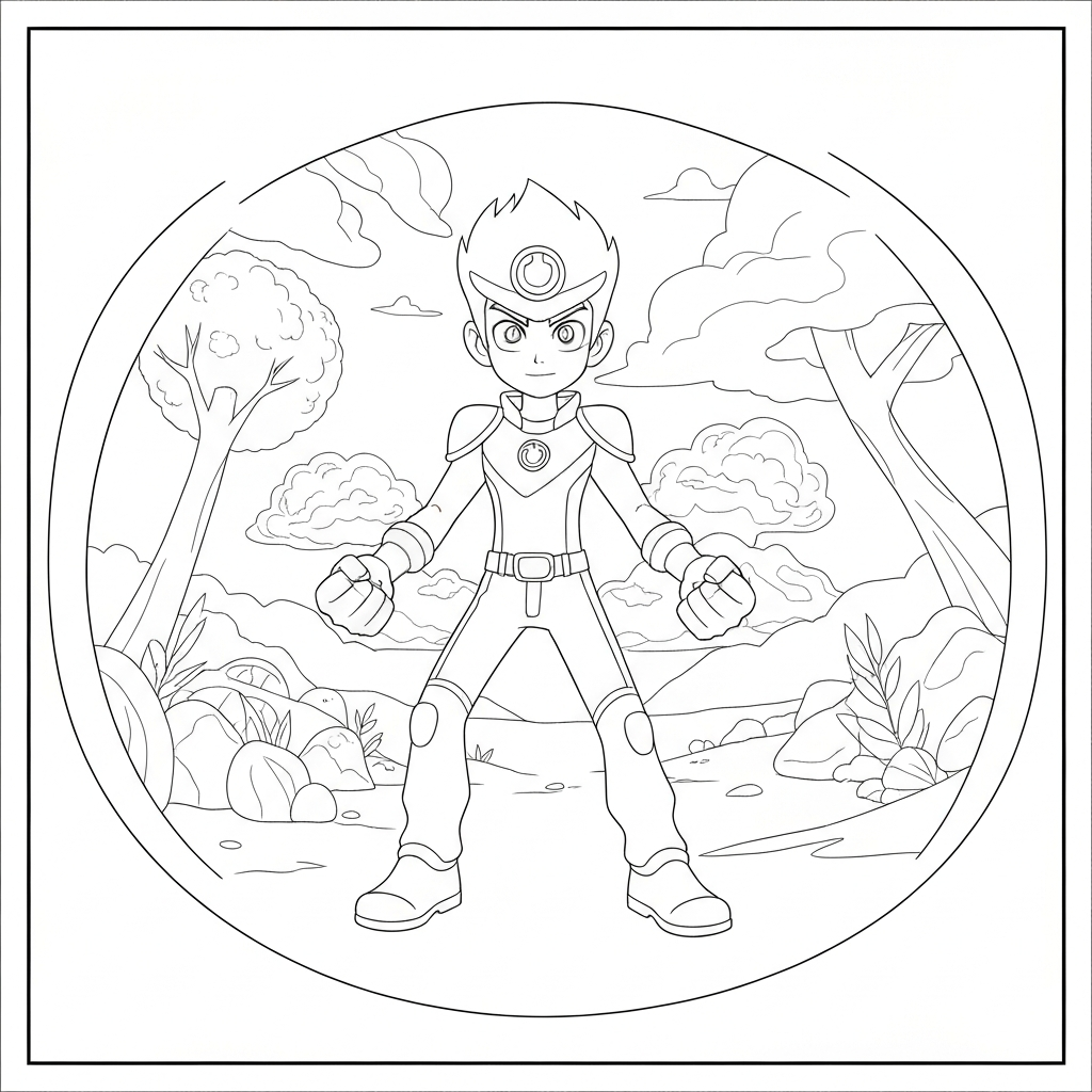 blaze action coloring page