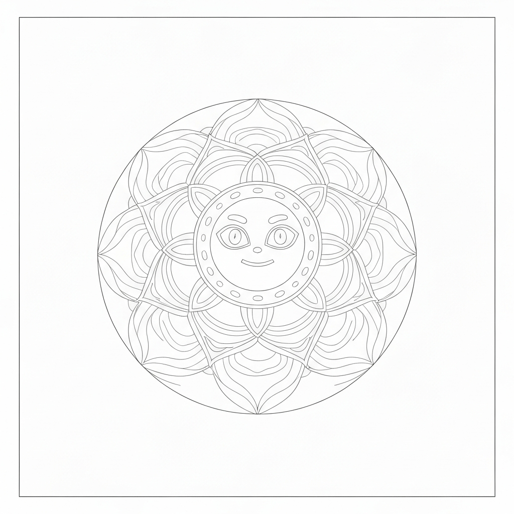 blaze mandala coloring page