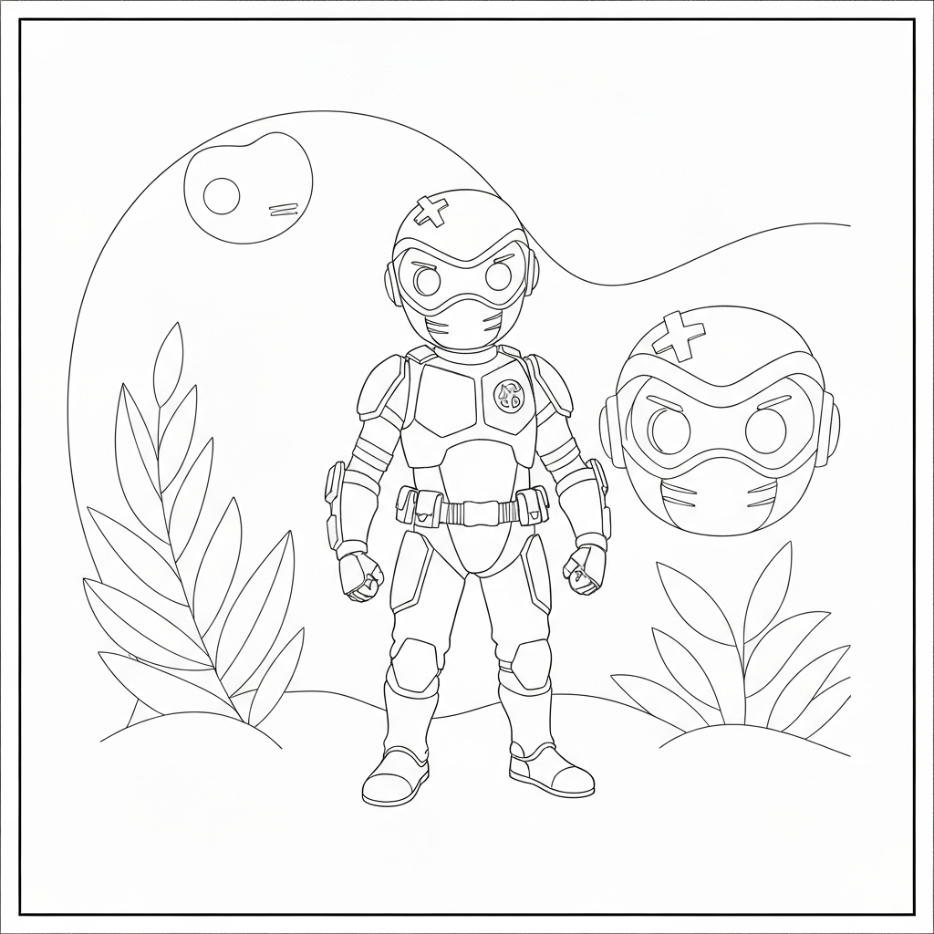 boba detailed coloring page