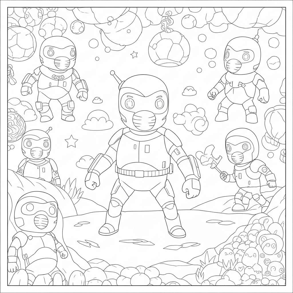 boba pattern coloring page