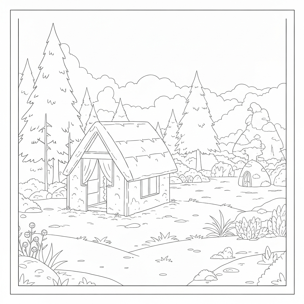 disegni da colorare camping mandala pagina da colorare