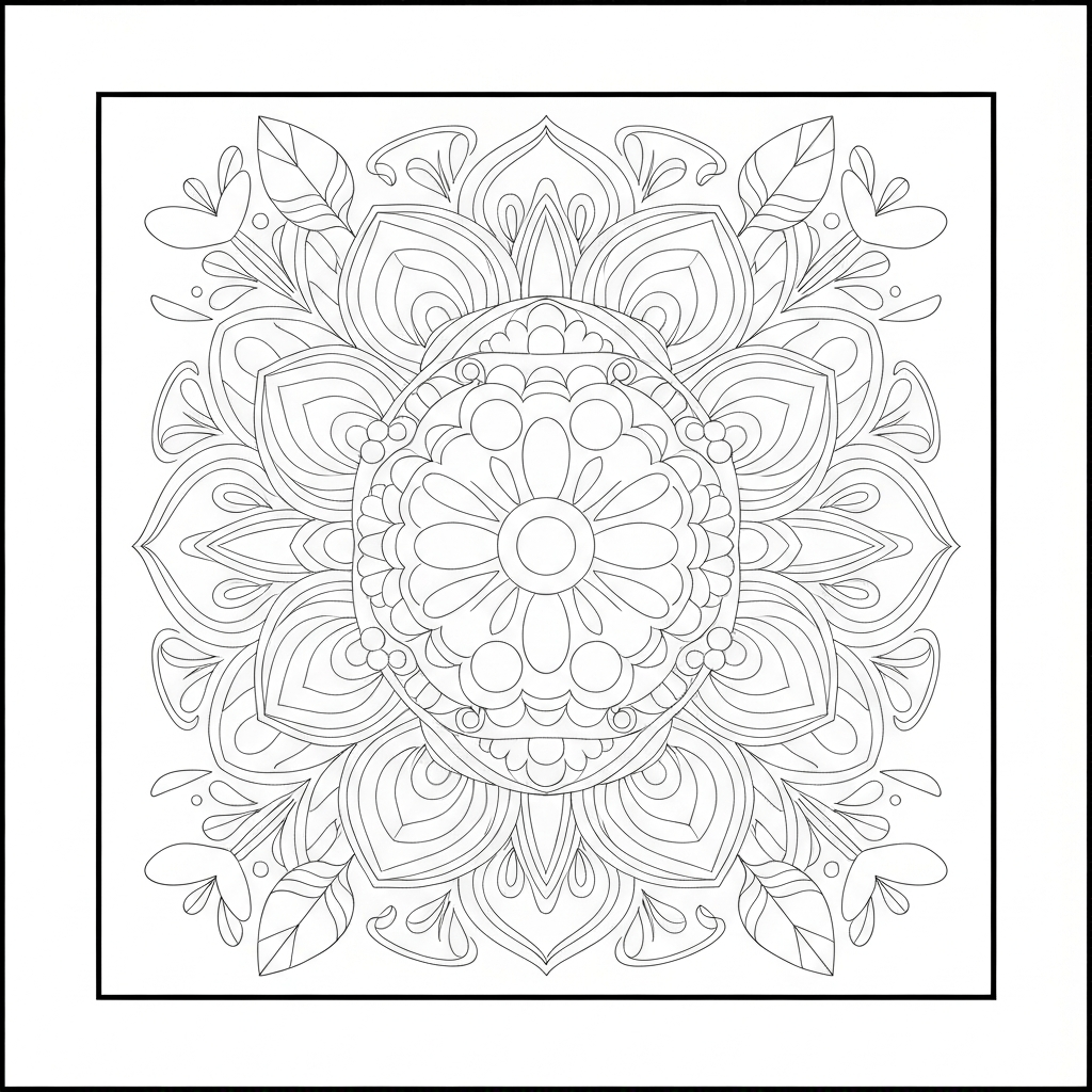 pagina da colorare bruco mandala