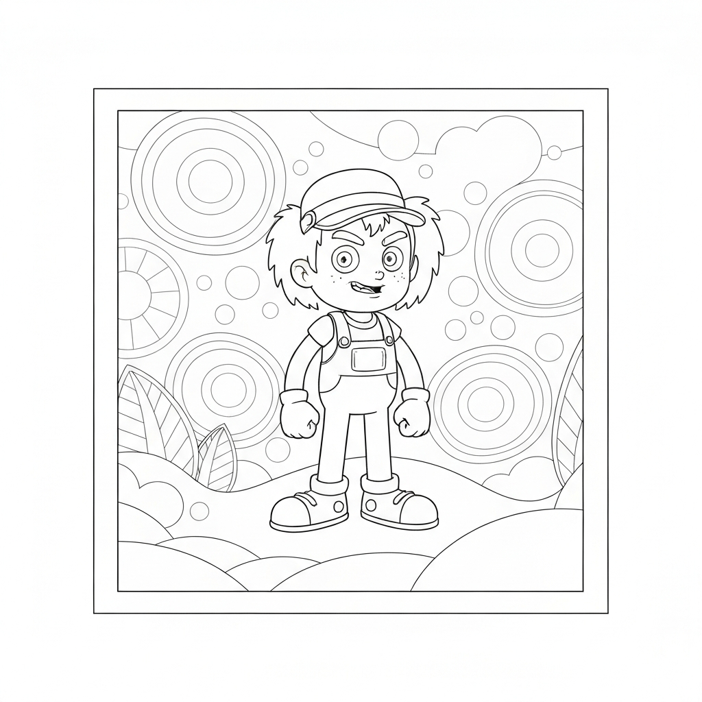 chucky mandala coloring page