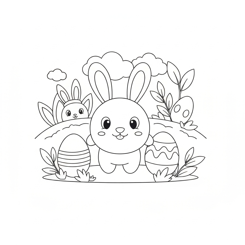 disegni da colorare pasqua carini educativi