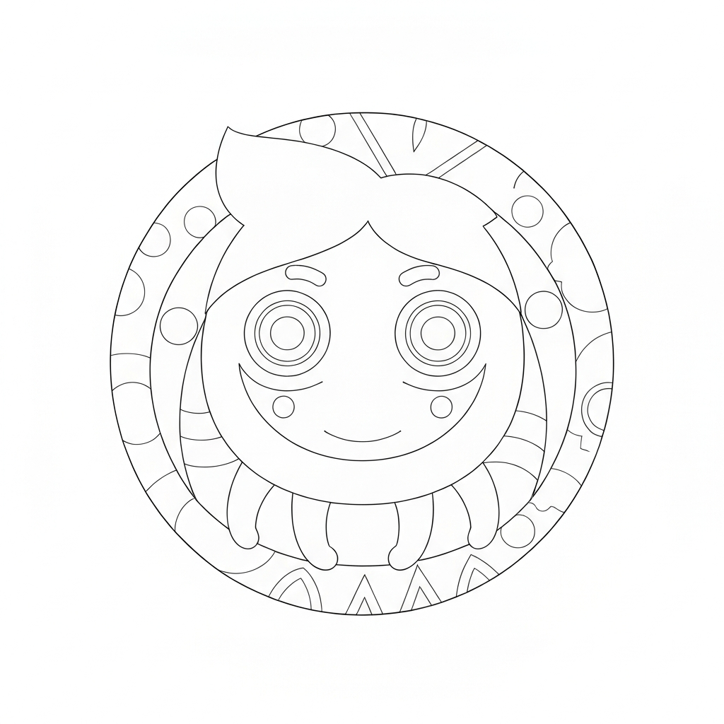 dot abstract coloring page