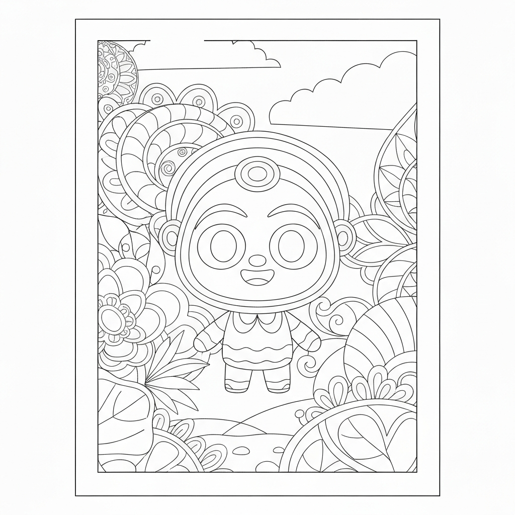 dot mandala coloring page