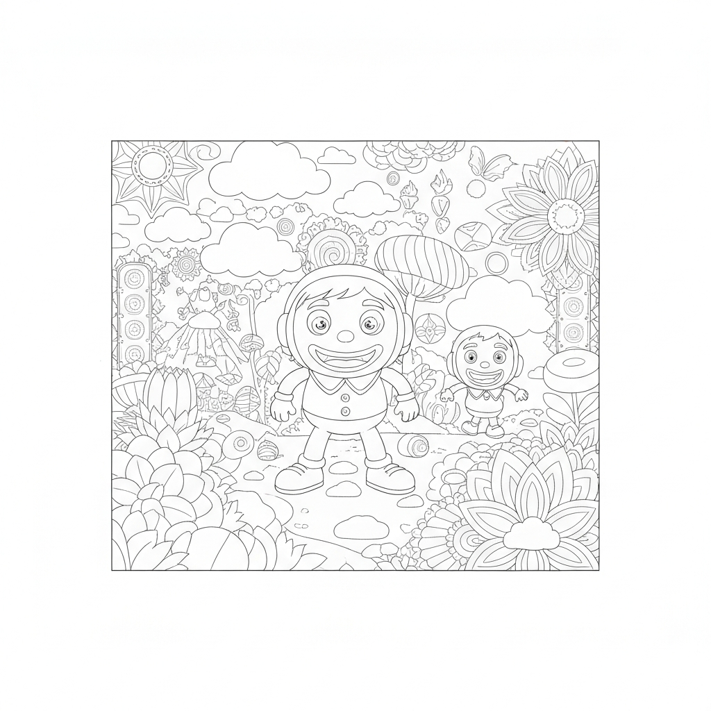 dot pattern coloring page