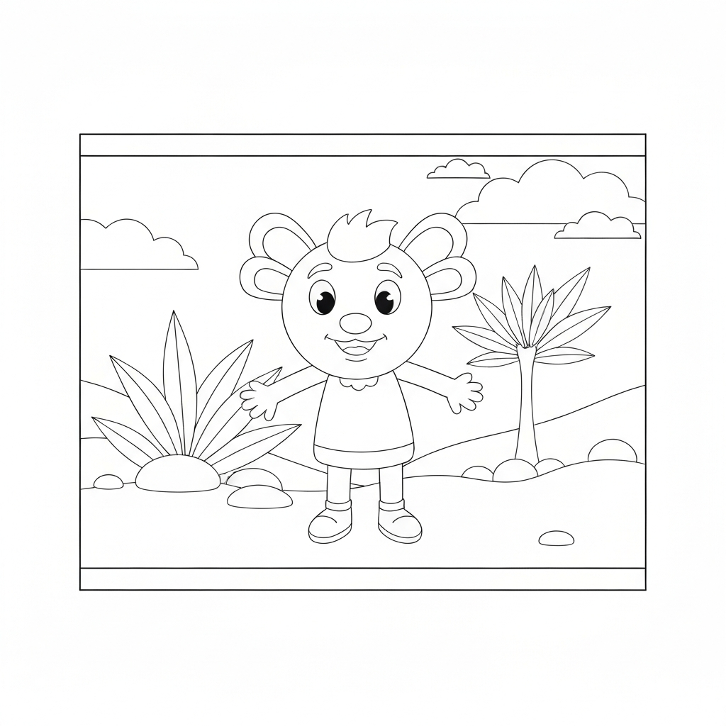 dot simple coloring page