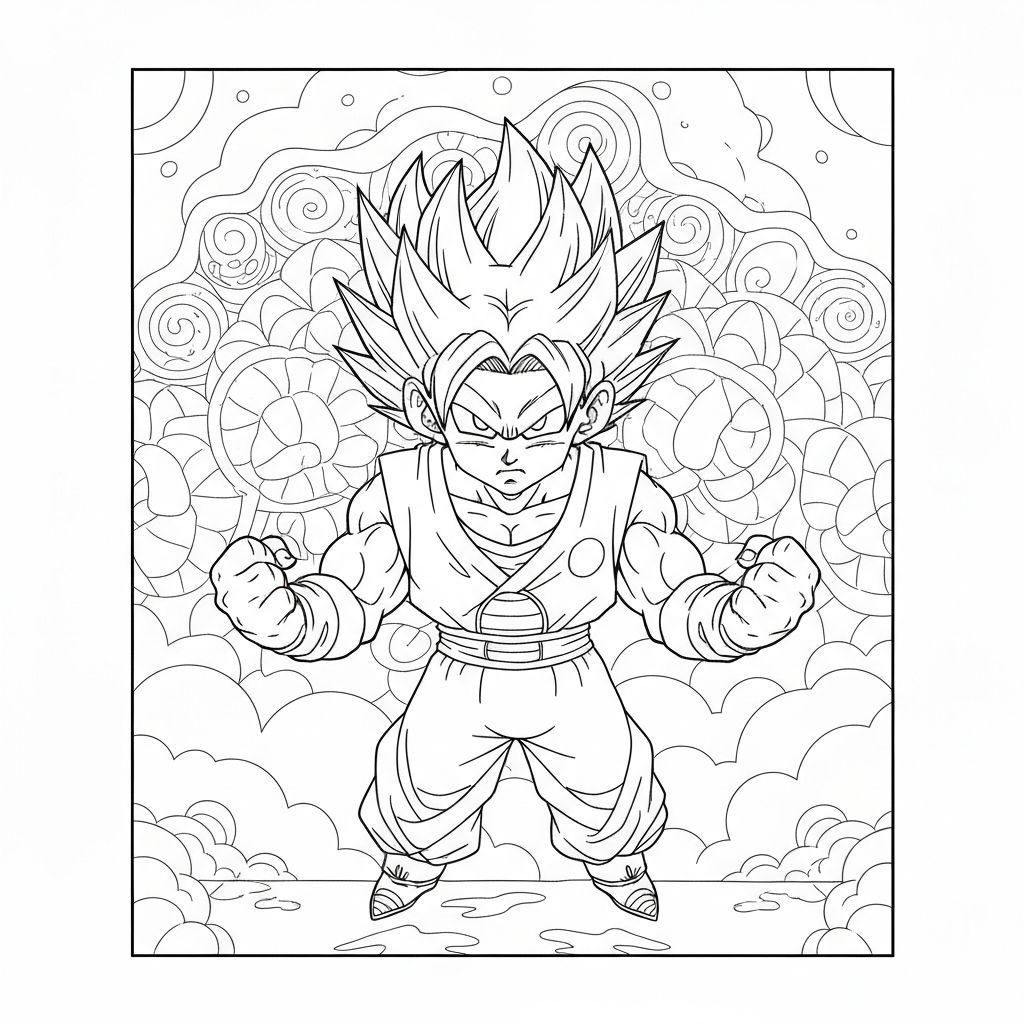 dragon ball color pages mandala coloring page