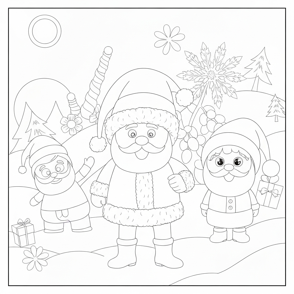 free christmas  for adults pattern coloring page