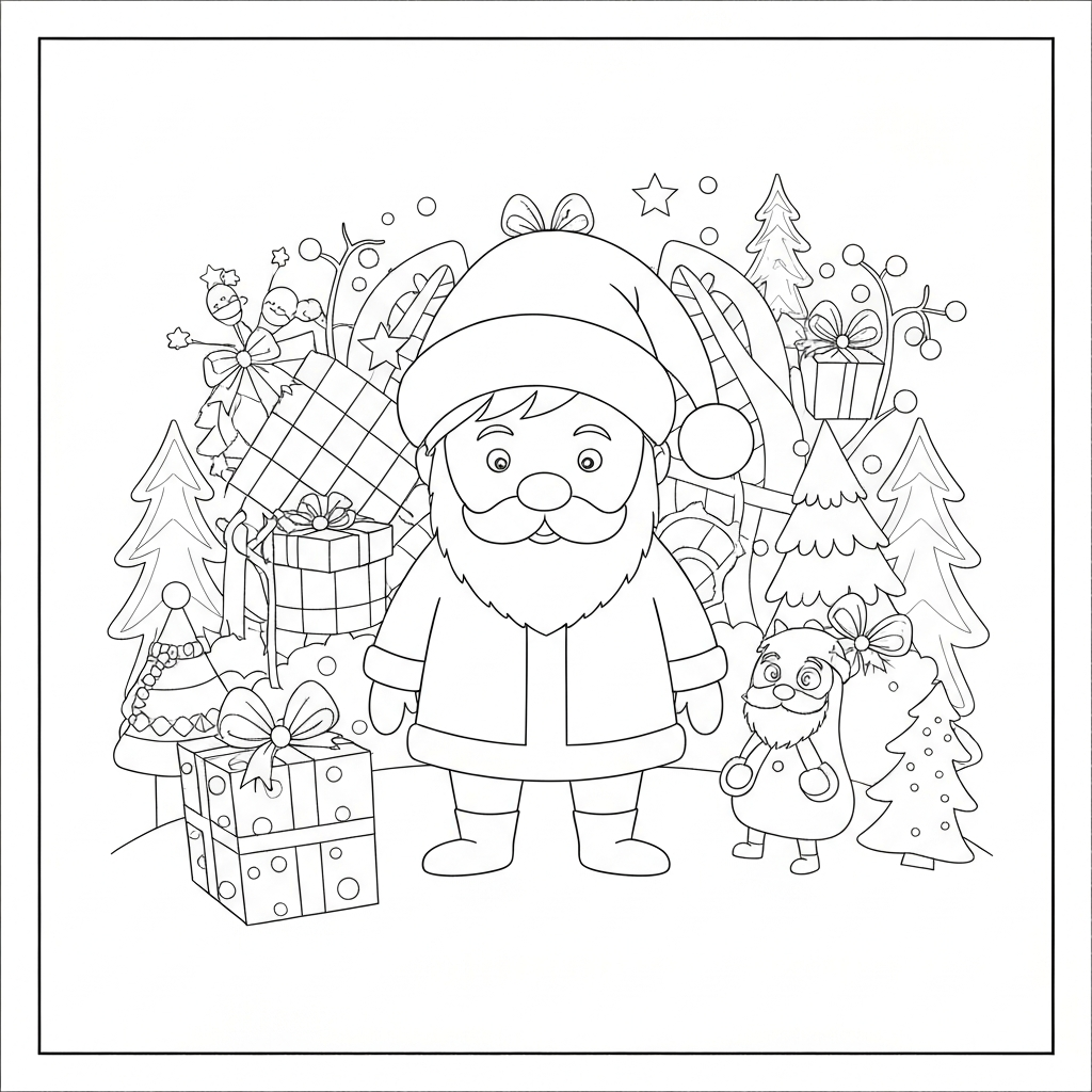 free  printable christmas educational coloring page