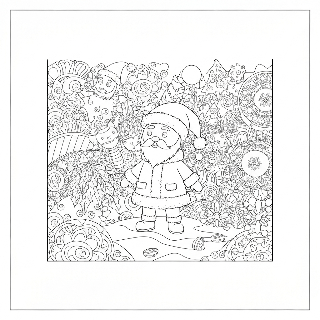 free  printable christmas mandala coloring page
