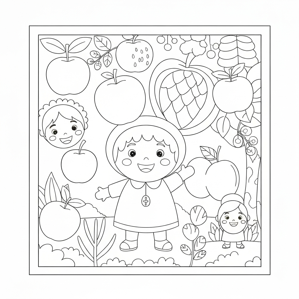 fruit of the spirit pattern coloring page