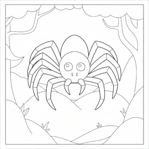 Ghost spider coloring pages