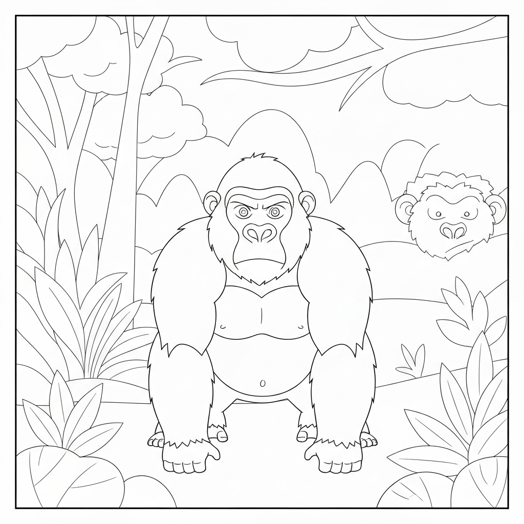 gorilla tag detaylı boyama sayfası