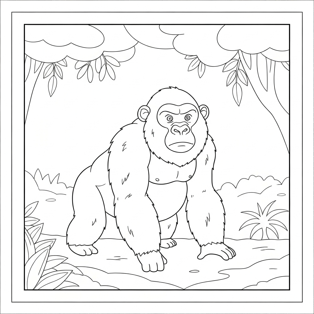 gorilla tag mandala boyama sayfası
