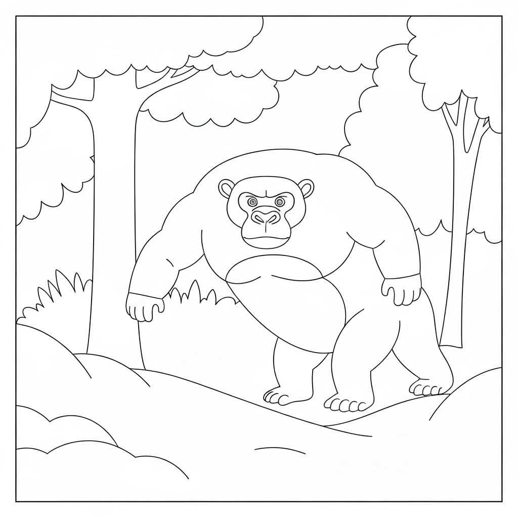 gorilla tag desen boyama sayfası