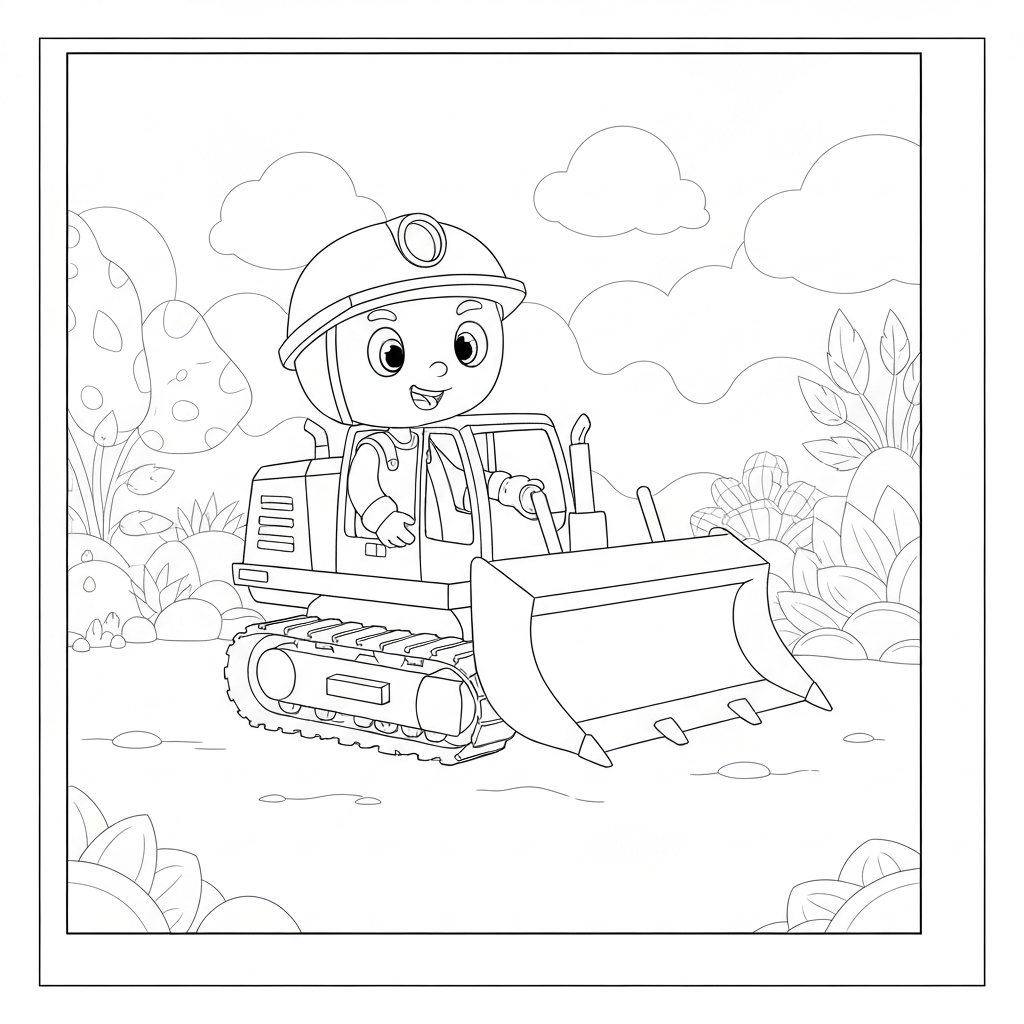 grave digger baby coloring page
