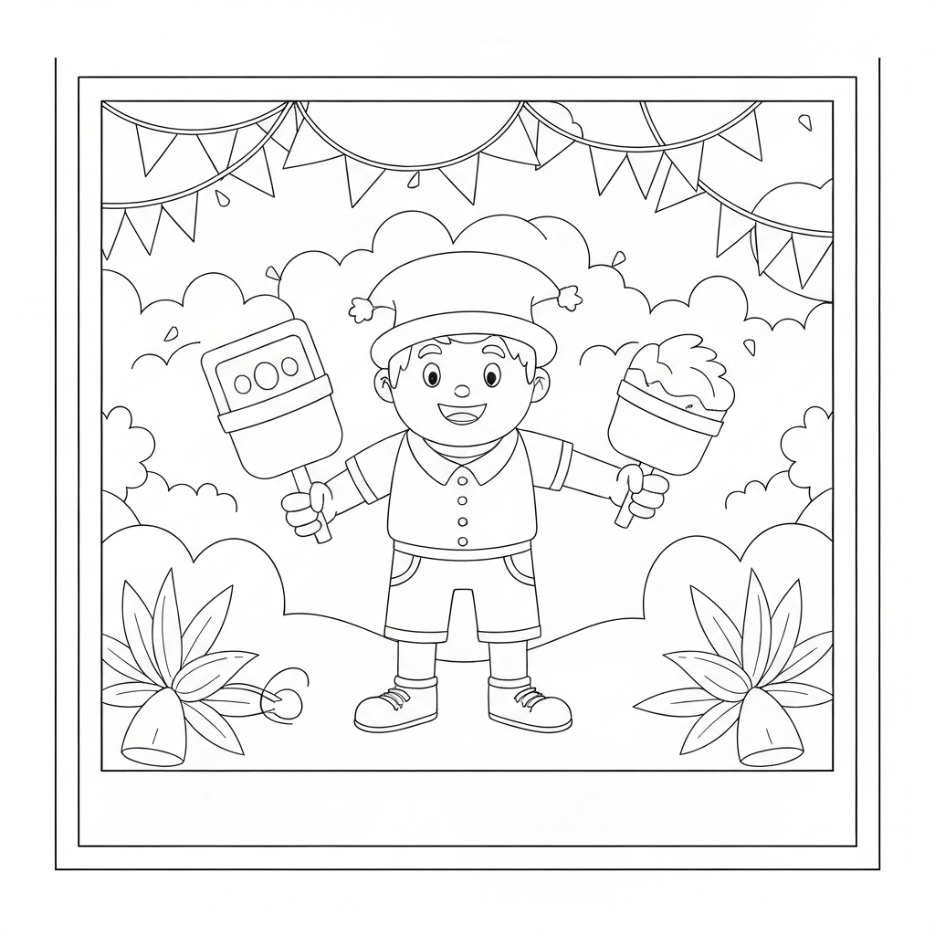 página de colorir detalhada feliz aniversário papai