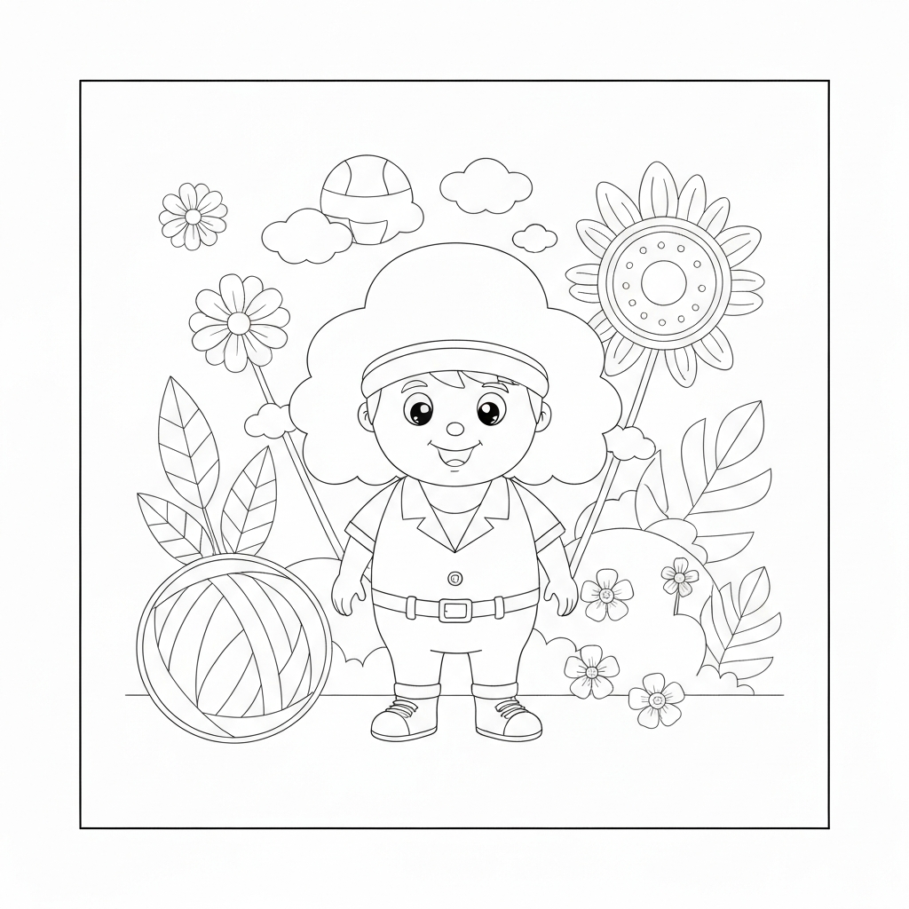 página de colorir com flores feliz aniversário papai