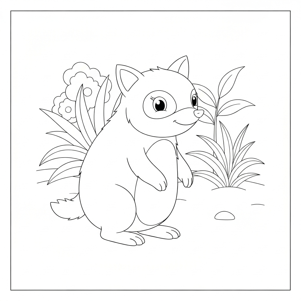 Igel Baby Ausmalbild