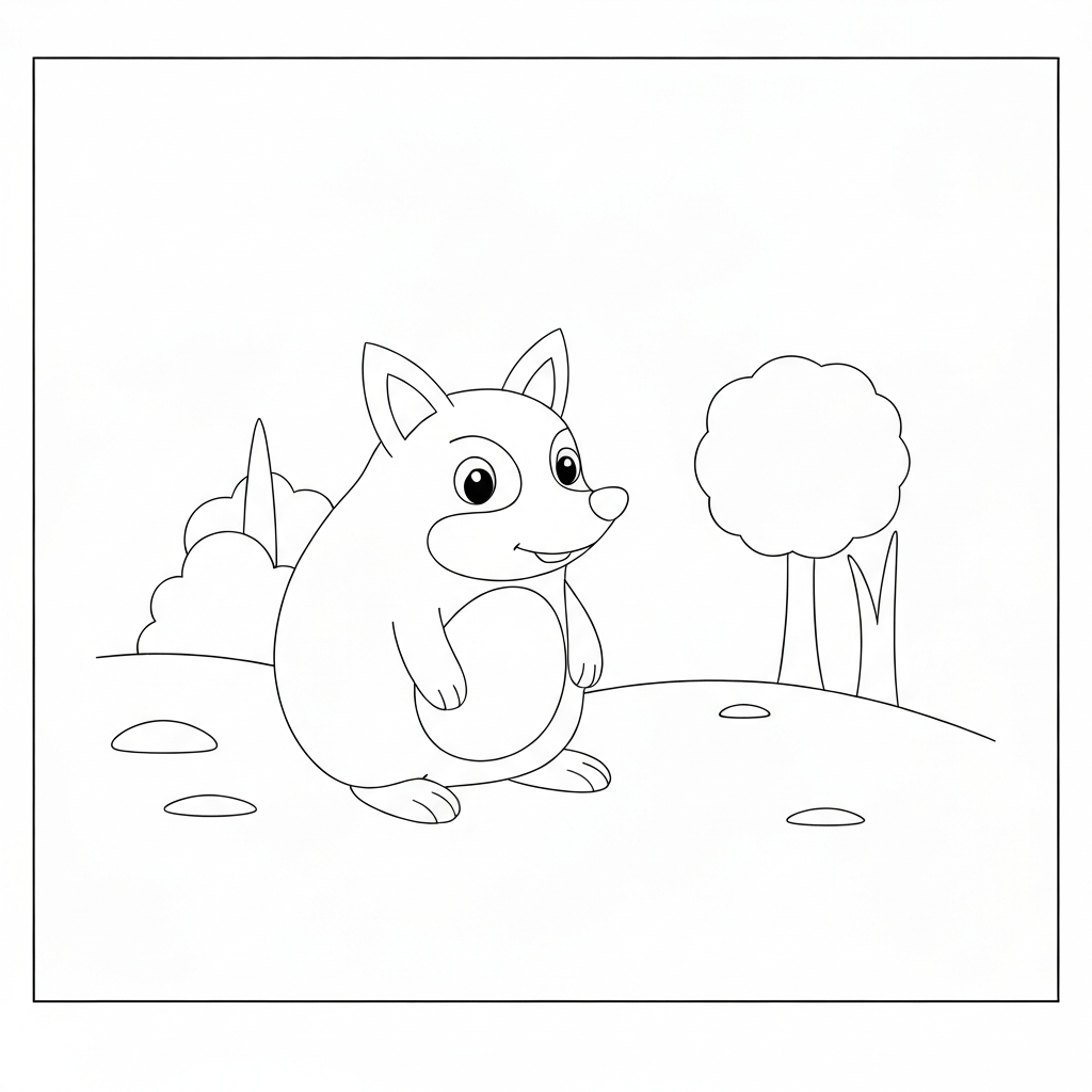 niedlicher Igel Ausmalbild