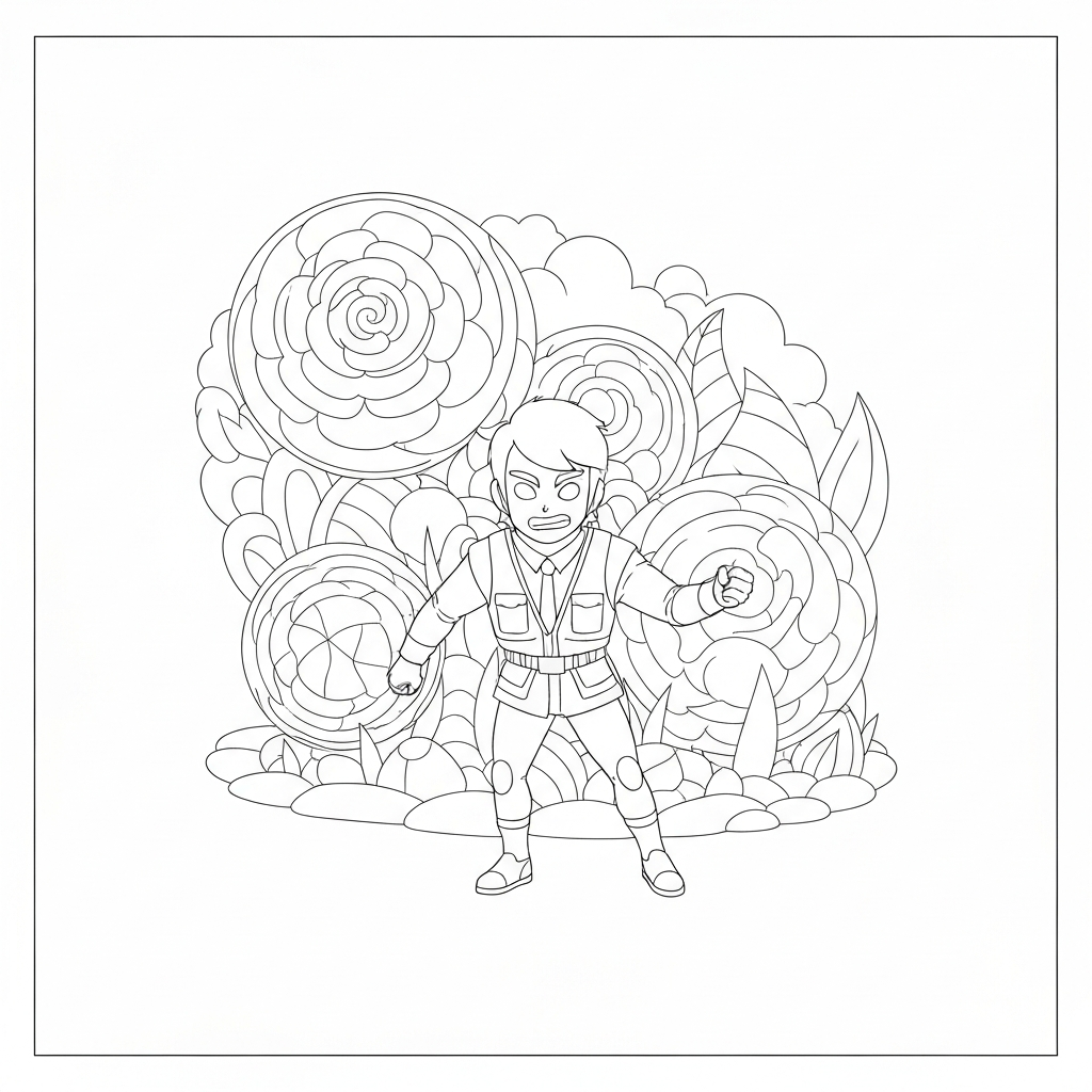 mandala  for adults action coloring page
