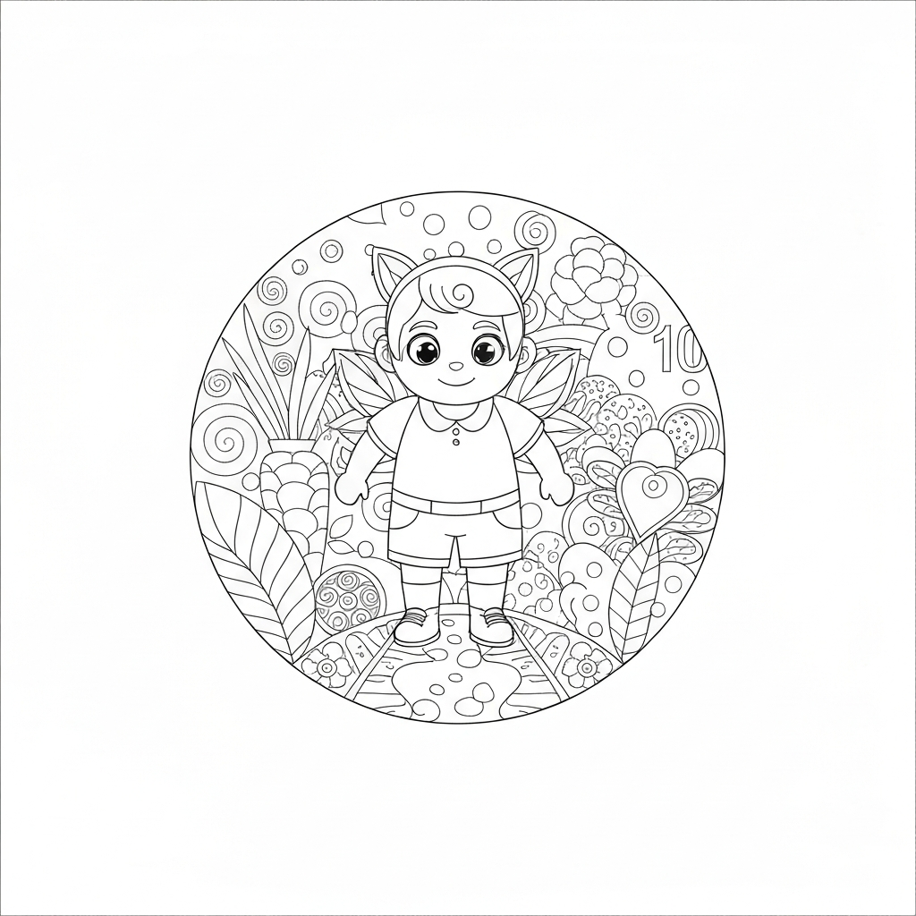 mandala  for adults educational coloring page