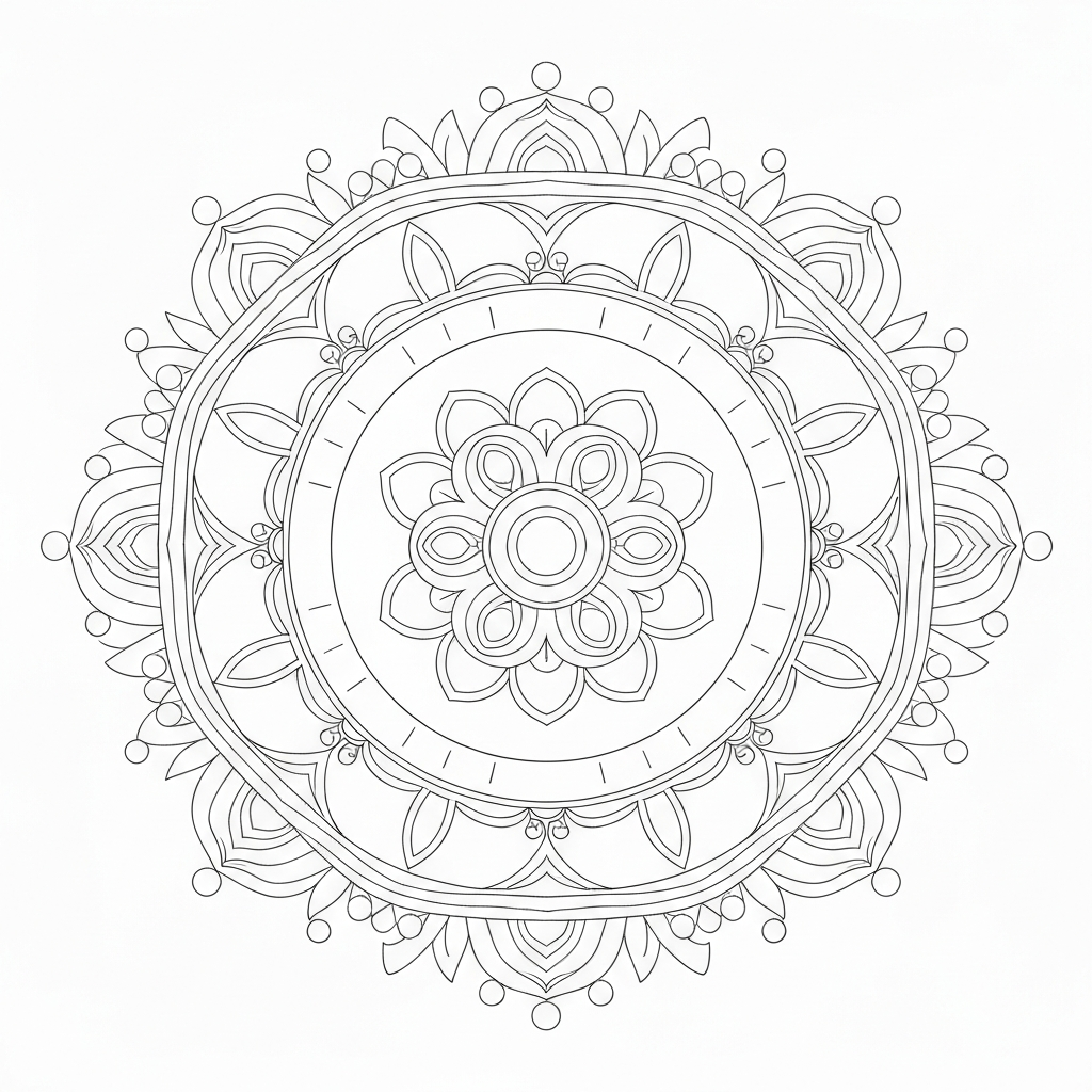 mandala  for adults mandala coloring page