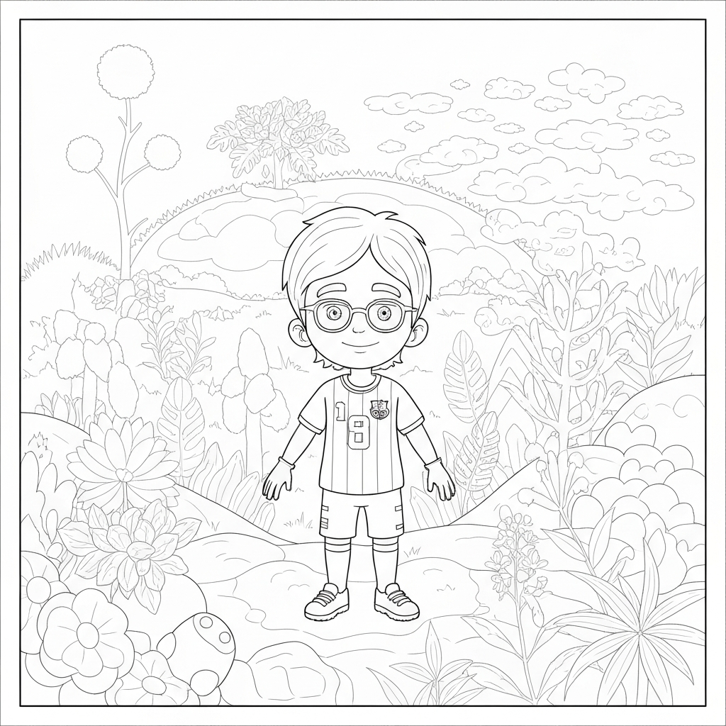 messi educational coloring page