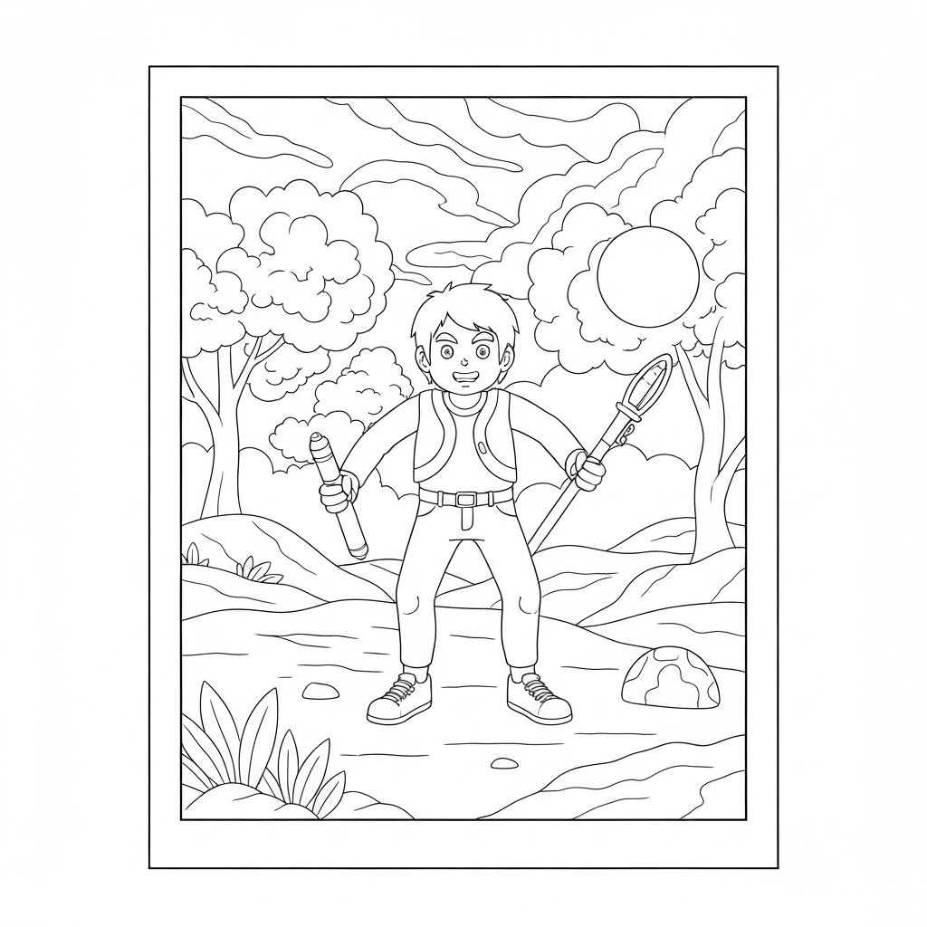 mindful action coloring page