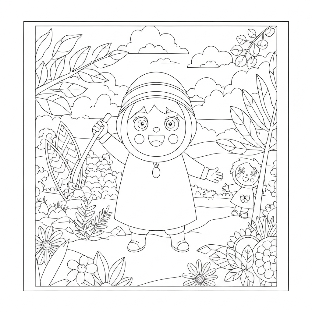 mindfulness detailed coloring page