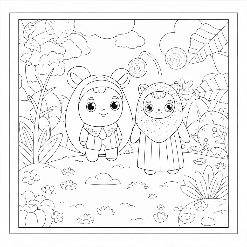 mindfulness simple coloring page