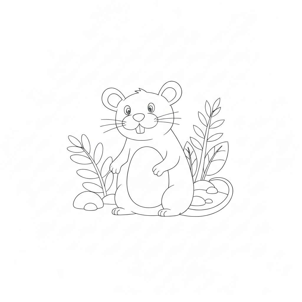 mini mouse pattern coloring page