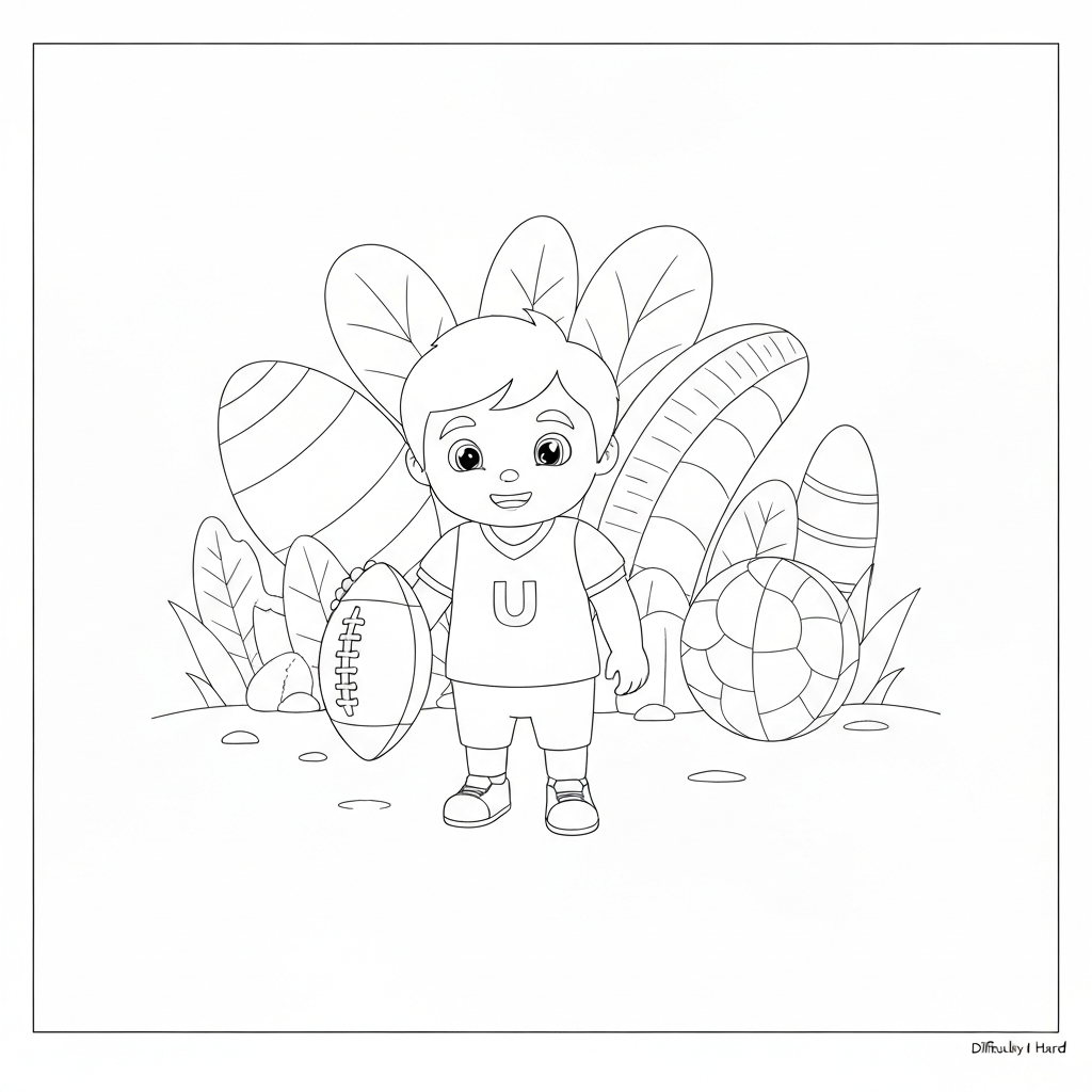 nfl football baby coloring page