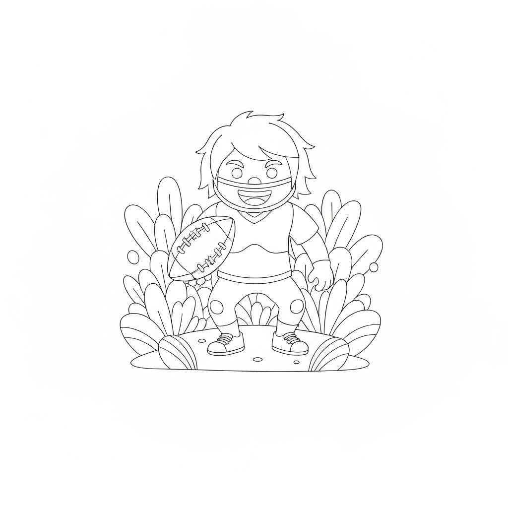 nfl football mandala coloring page