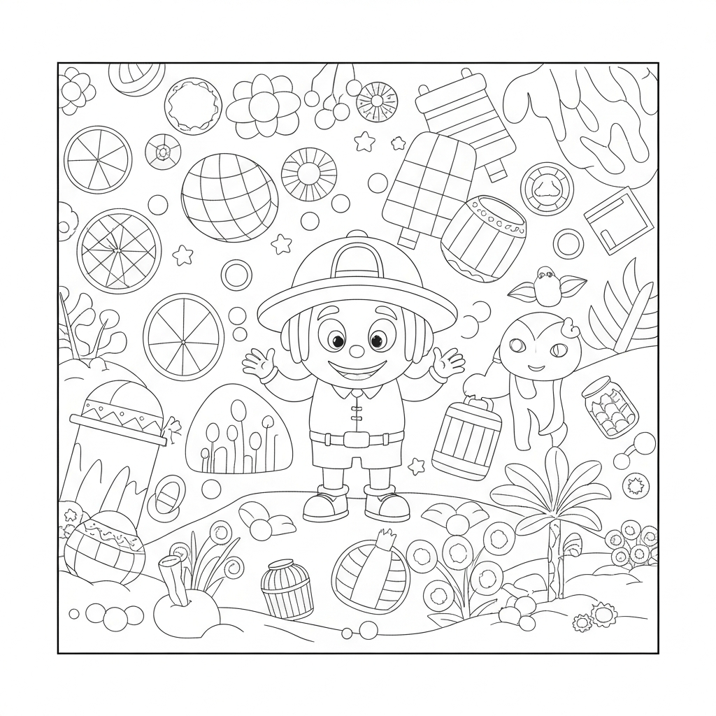 number block pattern coloring page