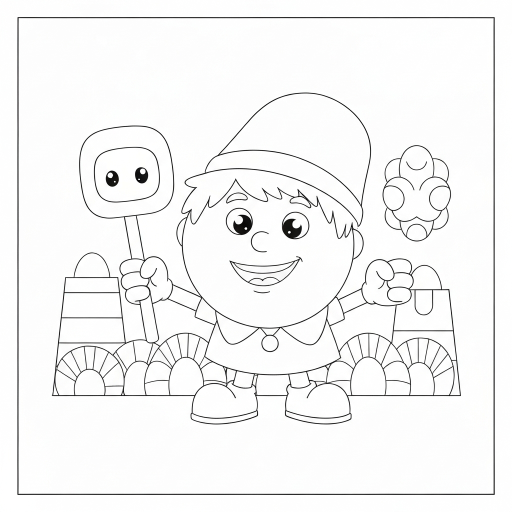 number block portrait coloring page
