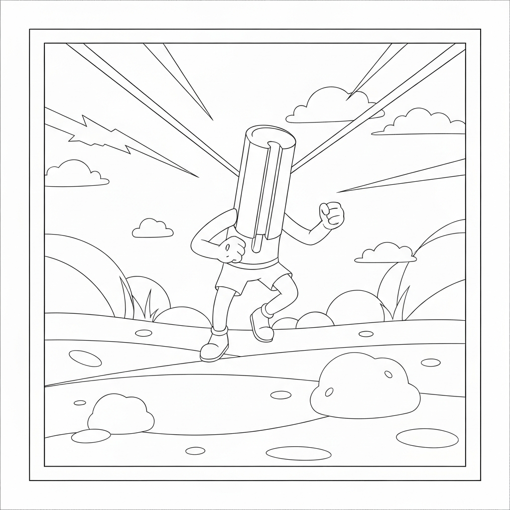 popsicle action coloring page