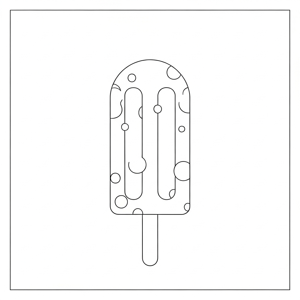 popsicle baby coloring page