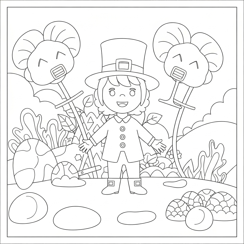 st patrick mandala coloring page