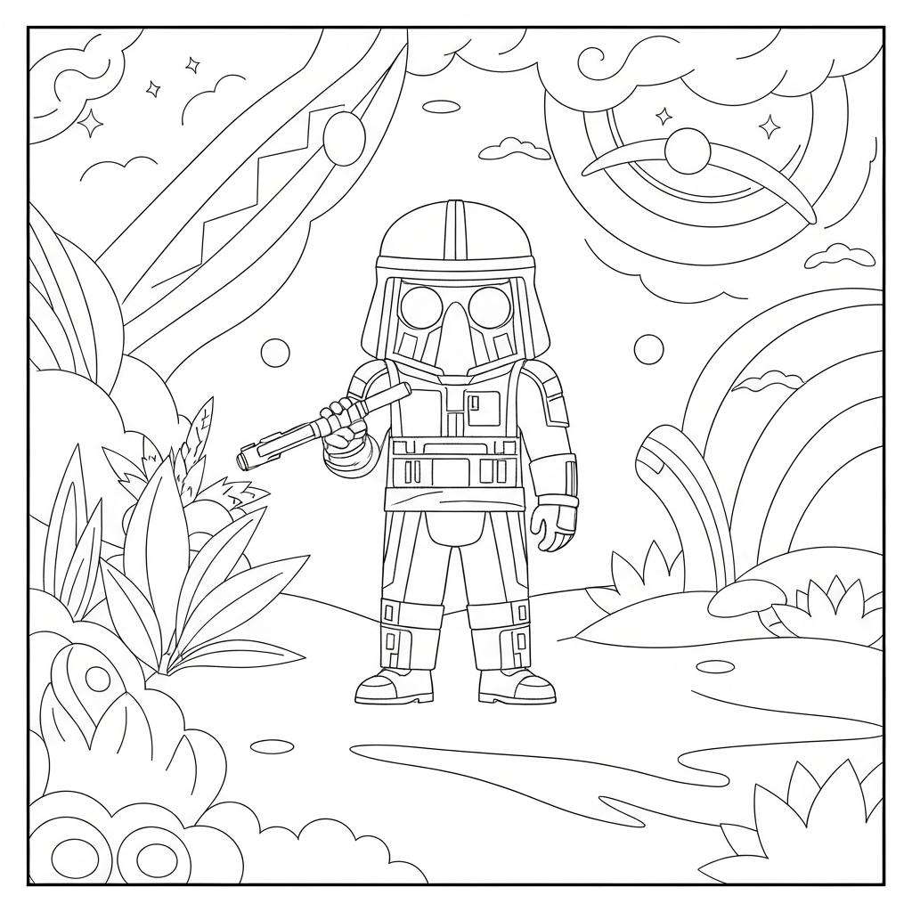 star wars at at eğitici boyama sayfası