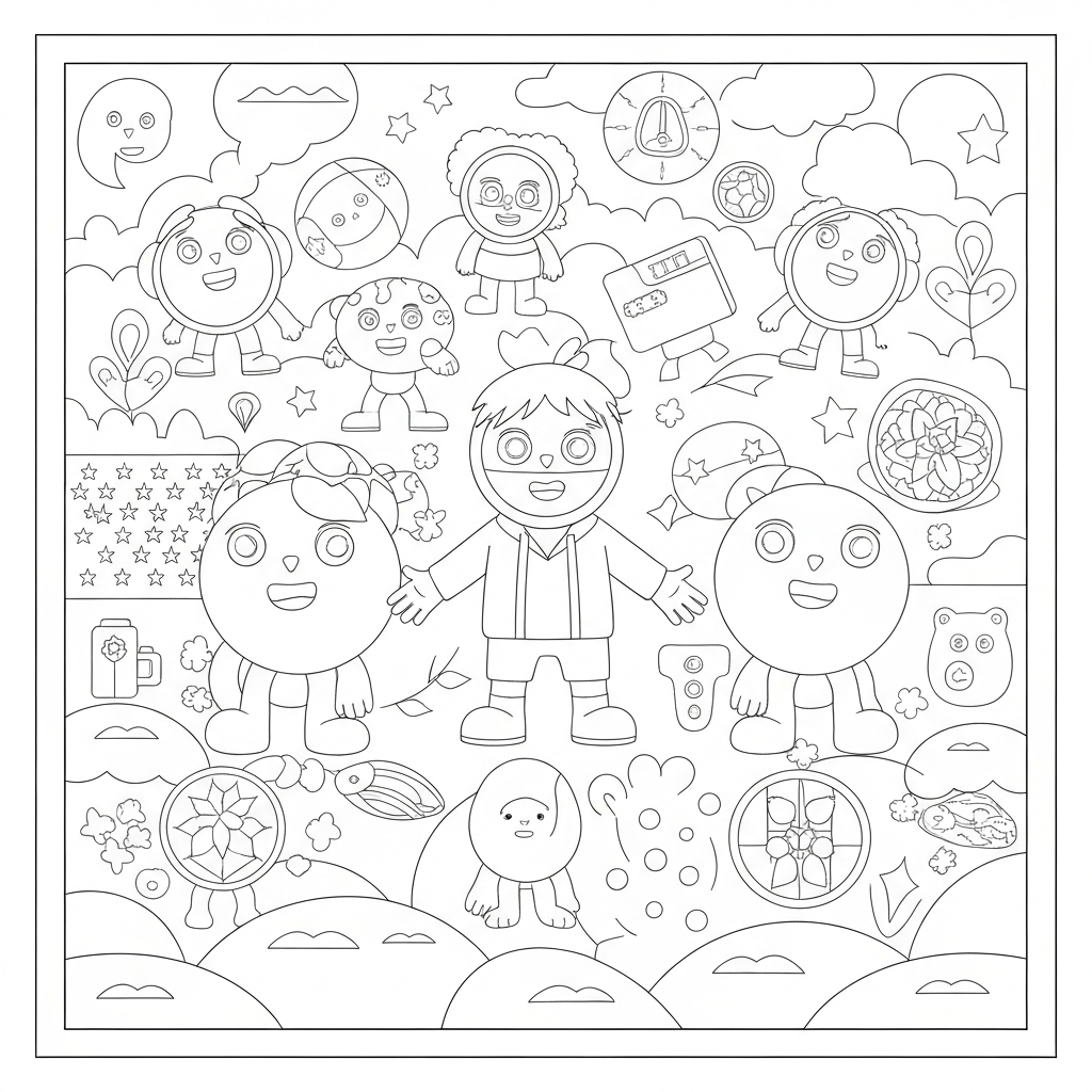 usa pattern coloring page
