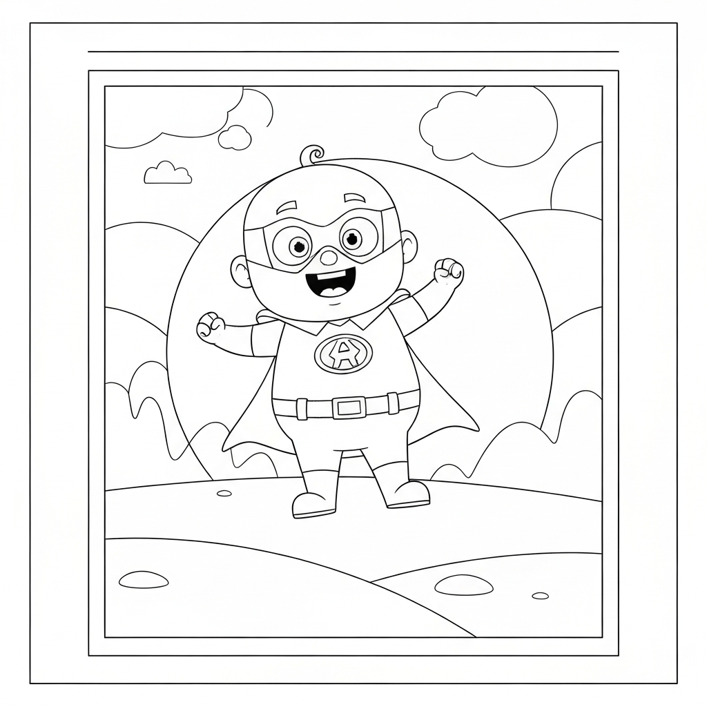 captain underpants baby coloring page
