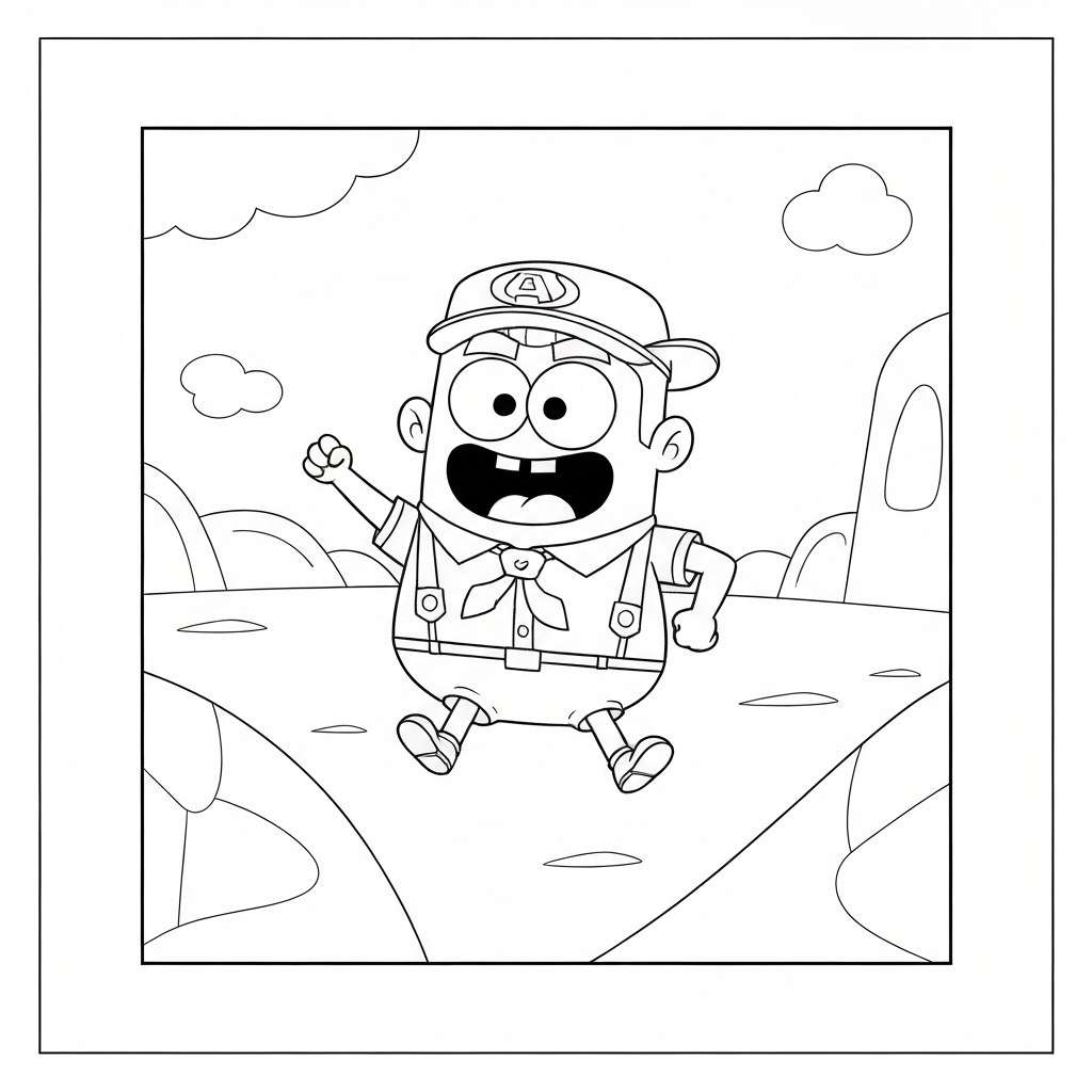 captain underpants detailed coloring page