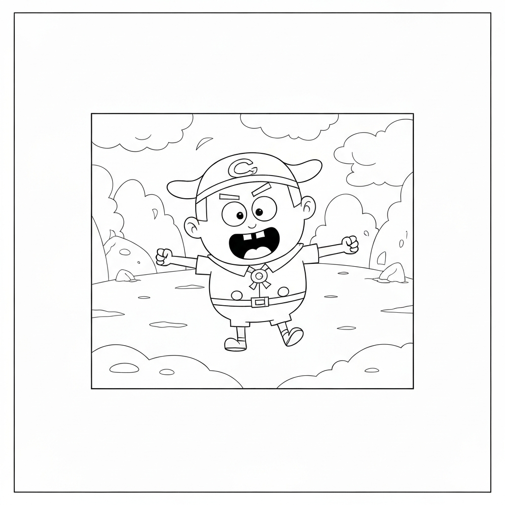 captain underpants educational coloring page