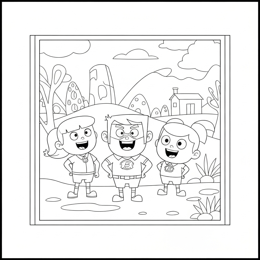 captain underpants family coloring page
