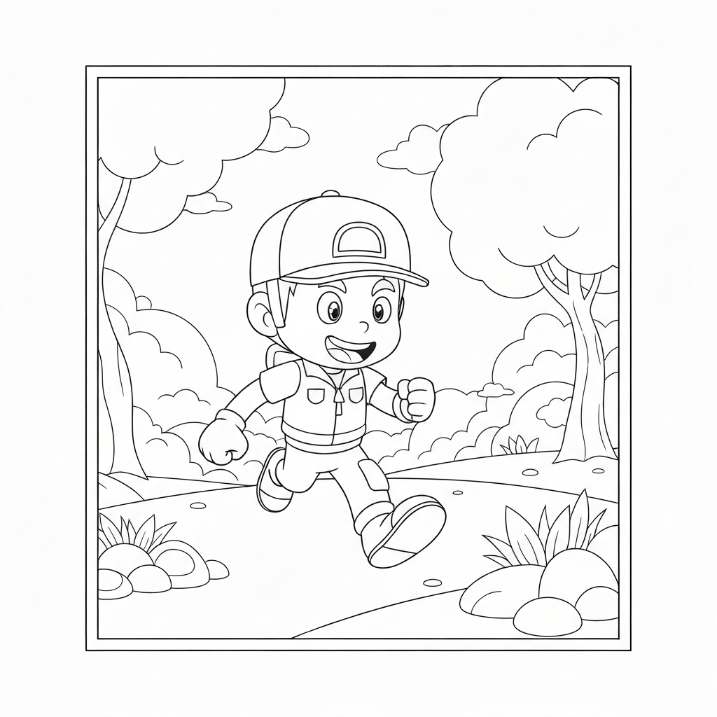 chase cartoon coloring page